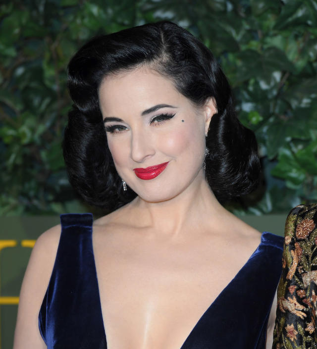 This gorge flashback photo Dita Von Teese posted from the '90s