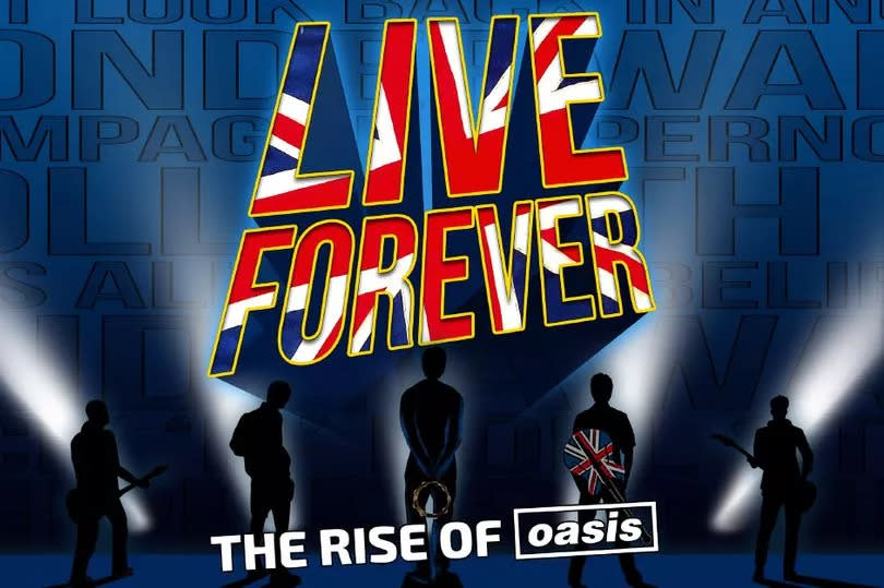 Promo poster of Live Forever - The Rise of Oasis