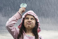 <div class="caption-credit"> Photo by: iStock</div><div class="caption-title">Weather</div>I used to love watching a thunderstorm, preferably on a deck by a body of water. But as I mommy I dread cabin fever in winter storms or searing heat as well as the probable specter of evacuating a hurricane with small children yet again. Weather scares the crap out of me. Which brings me to: