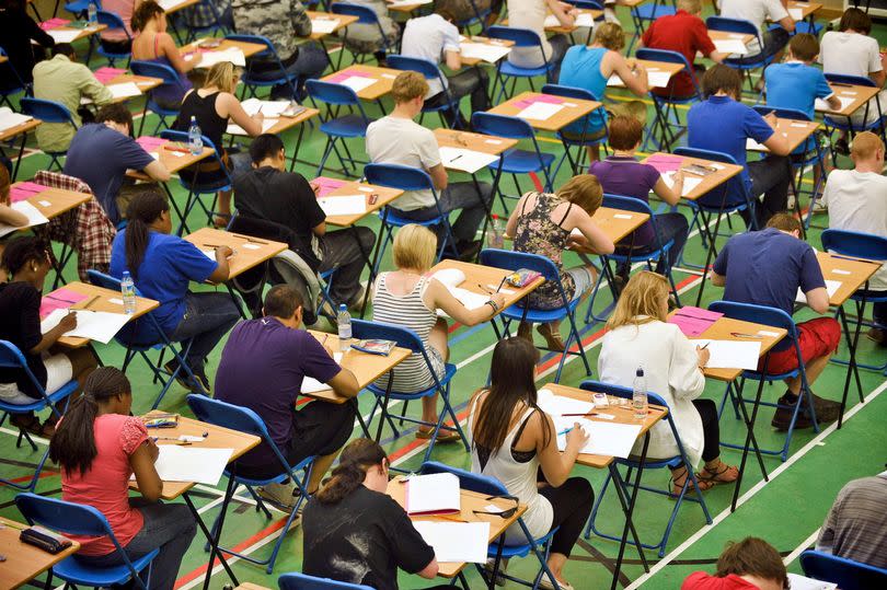 exams stock image