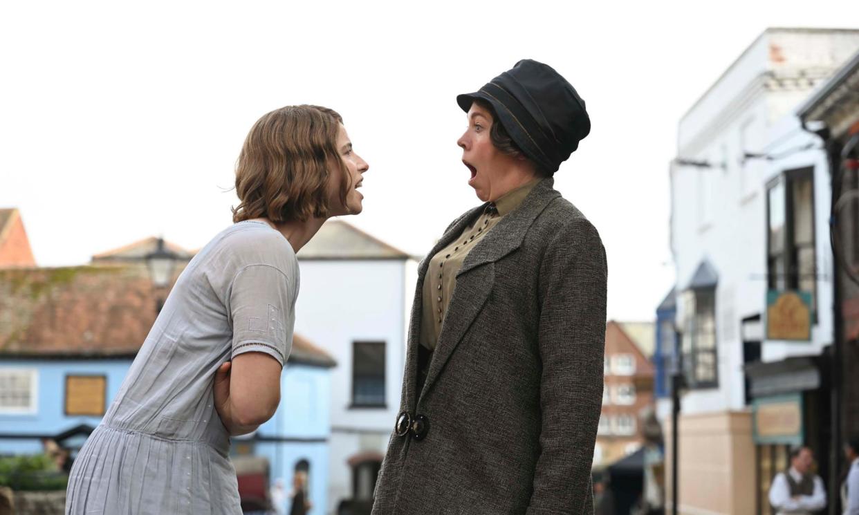 <span>Obsessive neighbouring … Jessie Buckley and Olivia Colman in Wicked Little Letters.</span><span>Photograph: Parisa Taghizadeh</span>