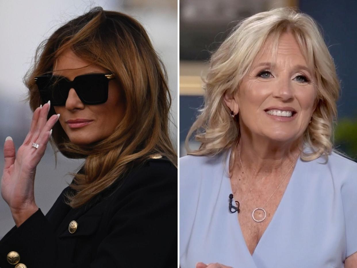 jill biden melania trump first ladies