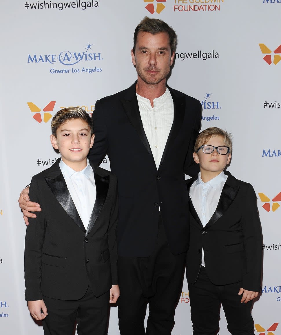 Gavin Rossdale with sons Kingston and Zuma