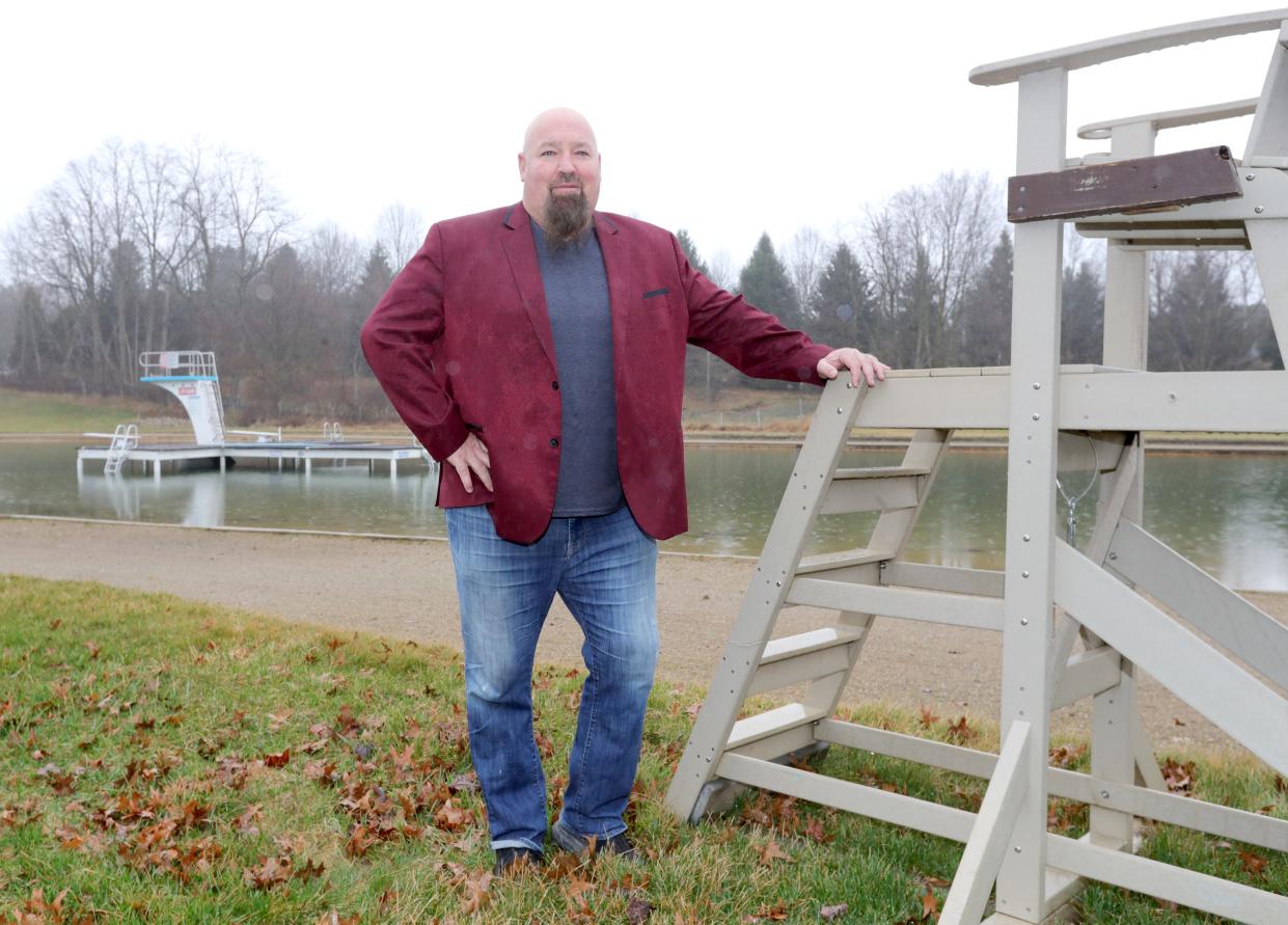 KimTam Park at Melanie Lake owner Jeremy Caudill visits the Springfield Township facility March 6. Caudill is planning a cannabis growers festival at the park April 20.