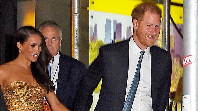 Meghan Markle, Duchess of Sussex and Prince Harry, Duke of Sussex are seen on May 16, 2023 in New York, New York. 