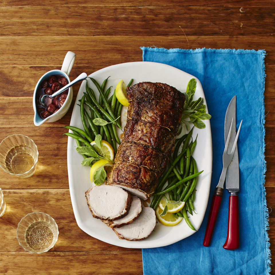 Roast Pork with Spiced Cherry Sauce