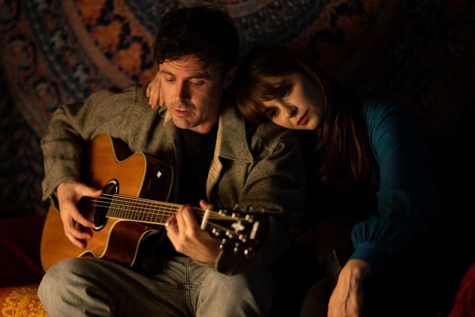 <p>Courtesy of Roadside Attractions</p> Casey Affleck and Zooey Deschanel in the movie 