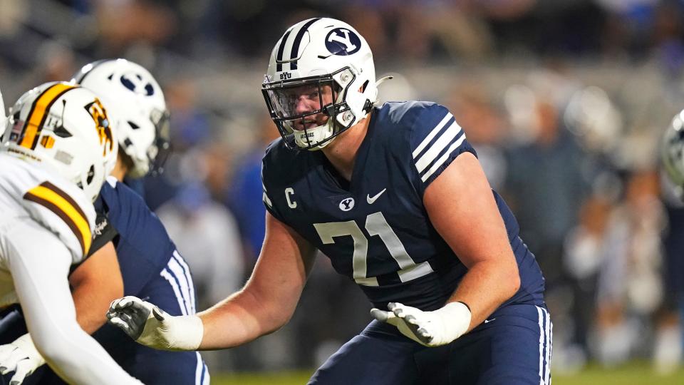 Indianapolis Colts rookie Blake Freeland has seen starts at left and right tackle already this season.