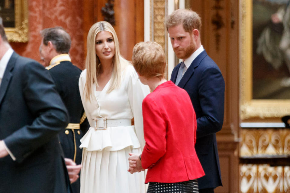 Ivanka Trump, daughter of US President Donald Trump, and Britain's Prince Harry, Duke of Sussex. [Photo: Getty]