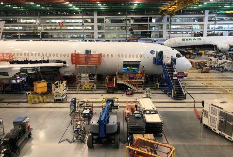 Boeing is examining undelivered 787 jets due to a fastener issue, but said the in-service fleet can fly safely (Juliette MICHEL)