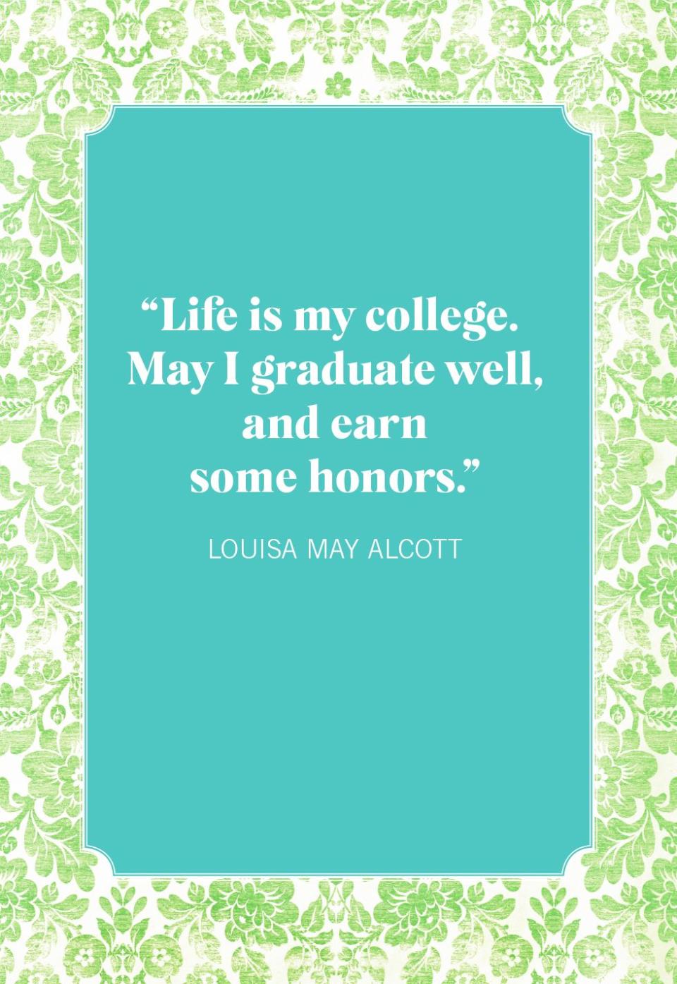 graduation quotes louisa may alcott