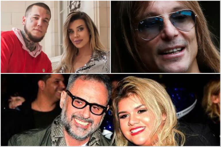 Los Caniggia y los Rial suelen exponer en los medios sus complejas relaciones familiares