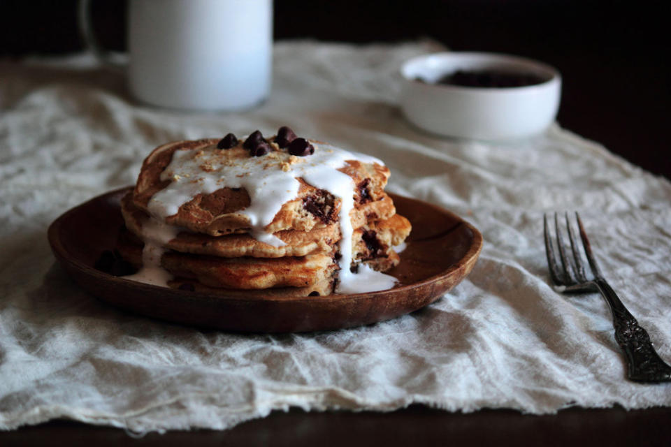 <strong>Get the <a href="http://www.pastryaffair.com/blog/smores-pancakes.html" target="_blank">S'mores Pancakes recipe</a> by Pastry Affair</strong>