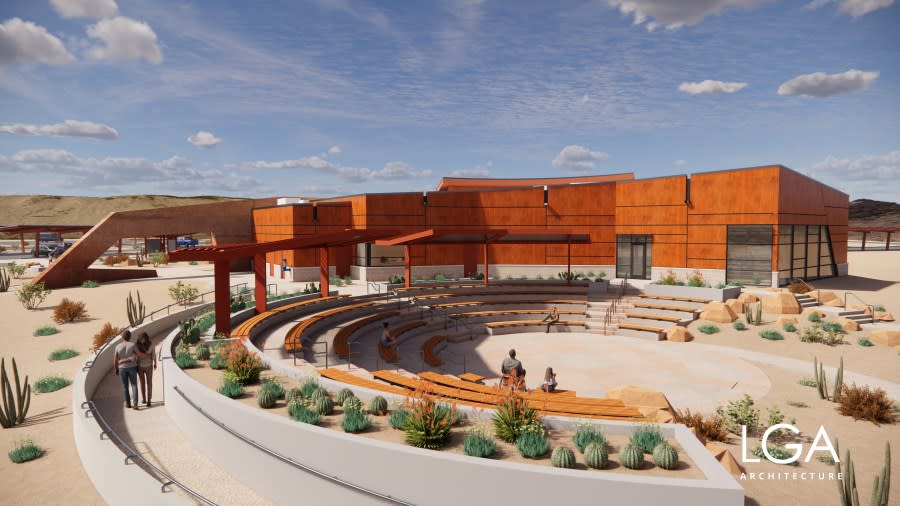 The new visitor center will also boast a larger gift shop, offering a wide array of souvenirs and educational materials for visitors to take home. Additionally, an outdoor amphitheater capable of seating up to 200 visitors will provide a venue for educational programs, ranger-led talks, and special events. (Credit: Nevada State Parks)