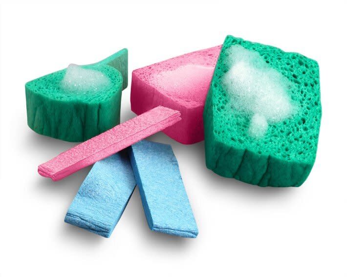 Instead of using paper towels to wipe down greasy pans and dirty countertops, you might just keep a collection of&nbsp;these pop-up sponges on hand. They take up almost no space and are meant to be gentle on cookware and dinnerware.&nbsp;<a href="https://fave.co/2RBy5bh" target="_blank" rel="noopener noreferrer">Find the set of six for $17 at Williams-Sonoma</a>.