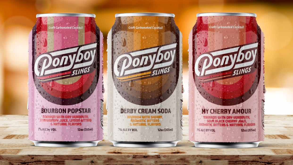 Ponyboy Slings are a Louisville-produced carbonated bourbon cocktail-in-a-can.