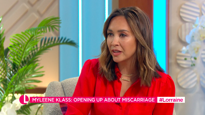 Myleene Klass spoke about mourning the loss of four pregnancies. (ITV)