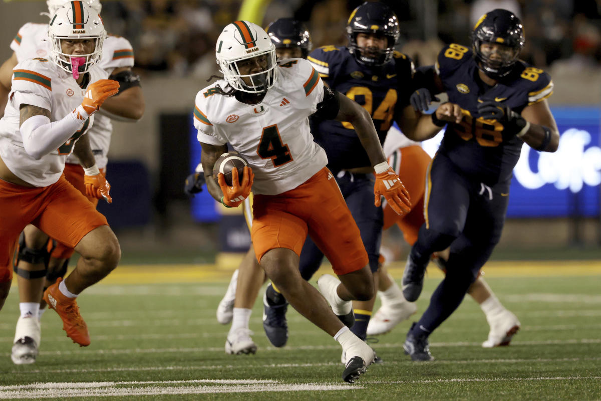 College football live scores, games, updates: Miami overtakes Cal to cap wild day