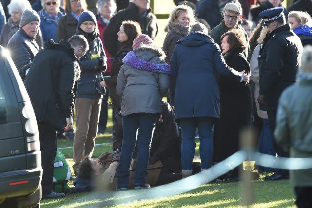 A member of the public collapsed (Joe Giddens/PA)