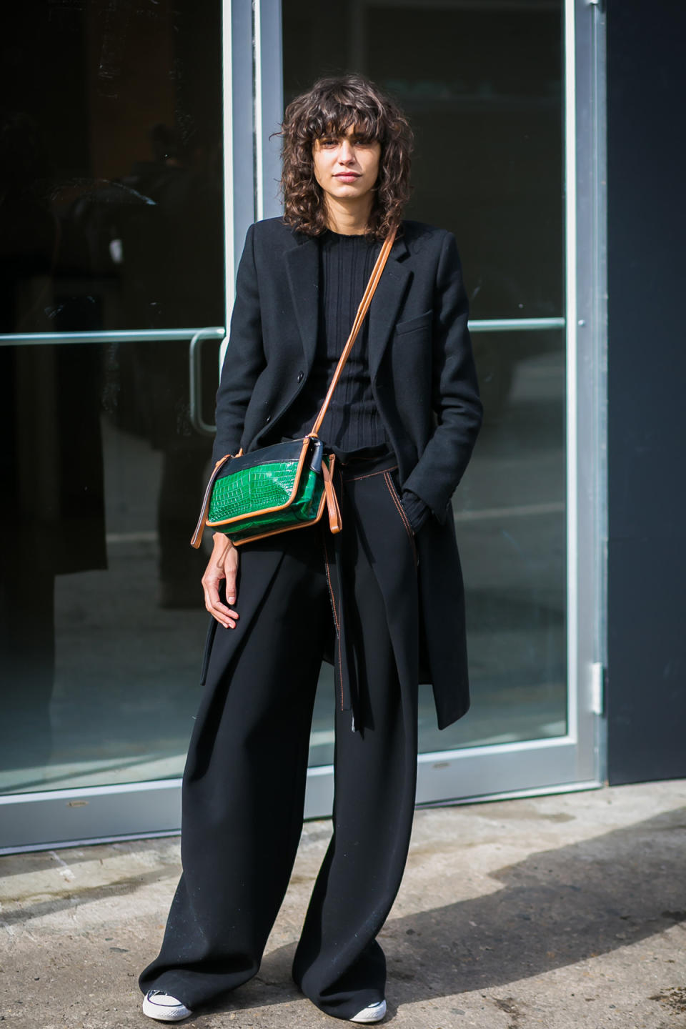 Mica Arganaraz is part of #PantsuitNation at New York Fashion Week.