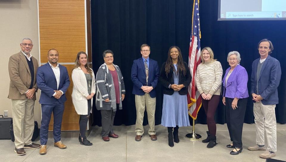 Chatham County Board of Commissioners congratulate the county's Finance Department staff for receiving the Certificate of Achievement for excellence in financial reporting by the Government Finance Officers Association of the United States and Canada.