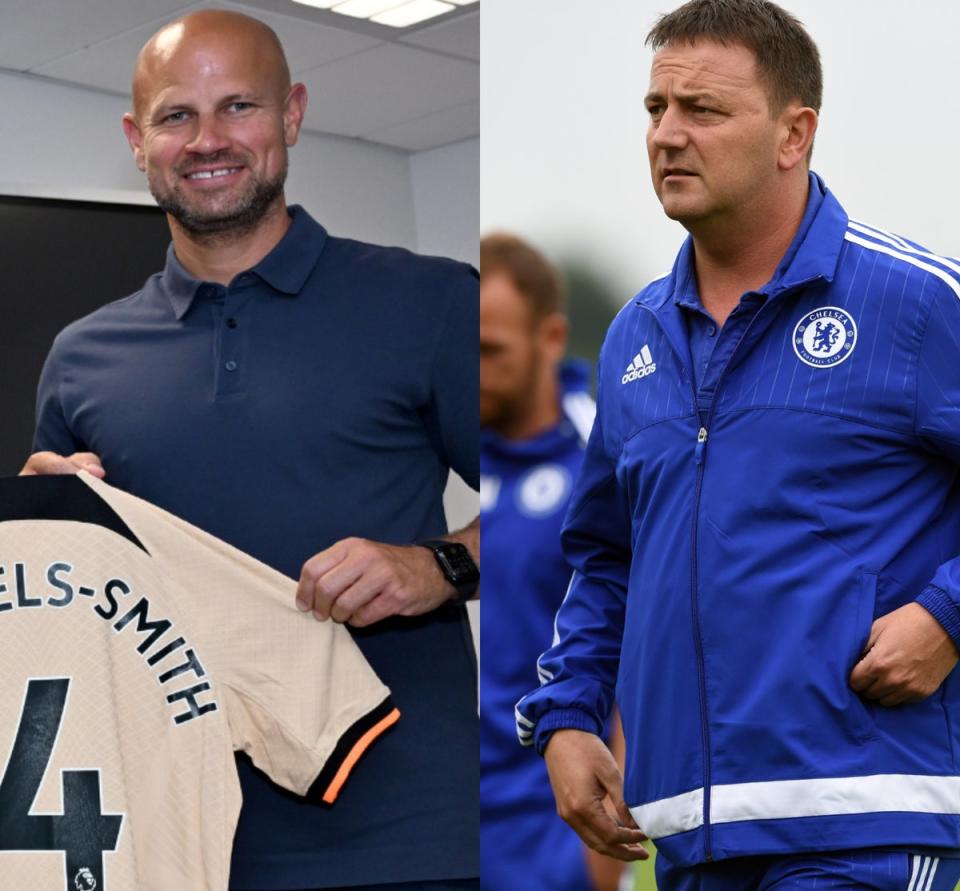 End of an era: Jim Fraser and Neil Bath are both leaving Chelsea this summer after decades of service (Getty Images)