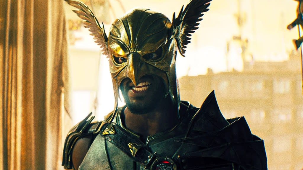 Aldis Hodge as Hawkman in 2022's Black Adam.