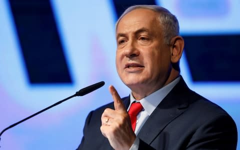 Benjamin Netanyahu has boasted of improved but secret ties between Israel and the "moderate Sunni states" in the Middle East - Credit: REUTERS/Amir Cohen