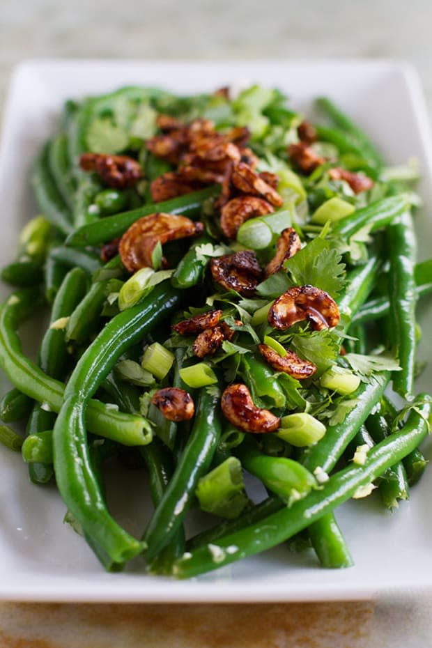 <p><strong>Get the recipe: <a href="https://www.tasteandtellblog.com/fresh-green-bean-salad-with-asian-dressing/" rel="nofollow noopener" target="_blank" data-ylk="slk:Make-Ahead Green Bean Salad;elm:context_link;itc:0;sec:content-canvas" class="link ">Make-Ahead Green Bean Salad</a></strong></p><p>Taste and Tell</p>