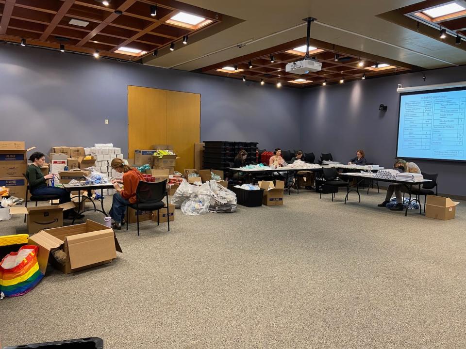 Volunteers at the Council of Nova Scotia Archives were busy putting the disaster kits together last week.