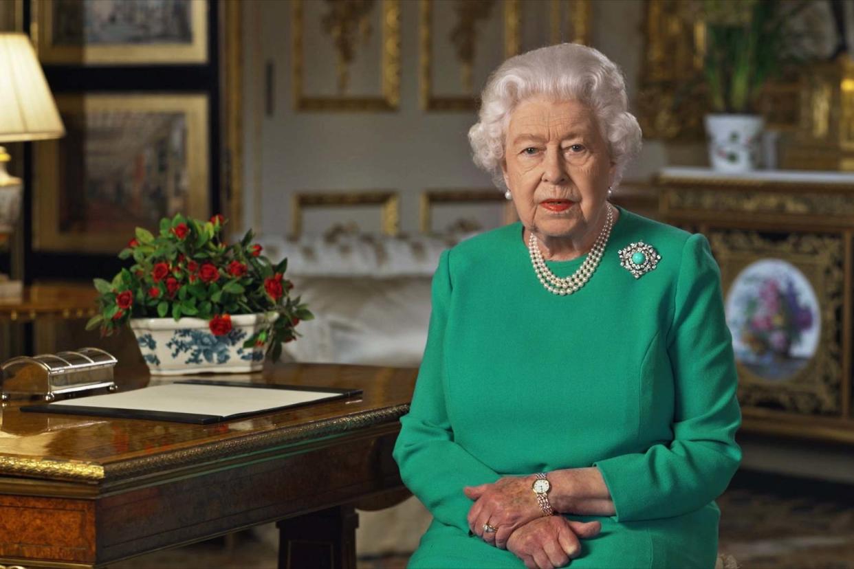 Over 23.5 million viewers watched the Queen's address to the nation: BUCKINGHAM PALACE/AFP via Getty