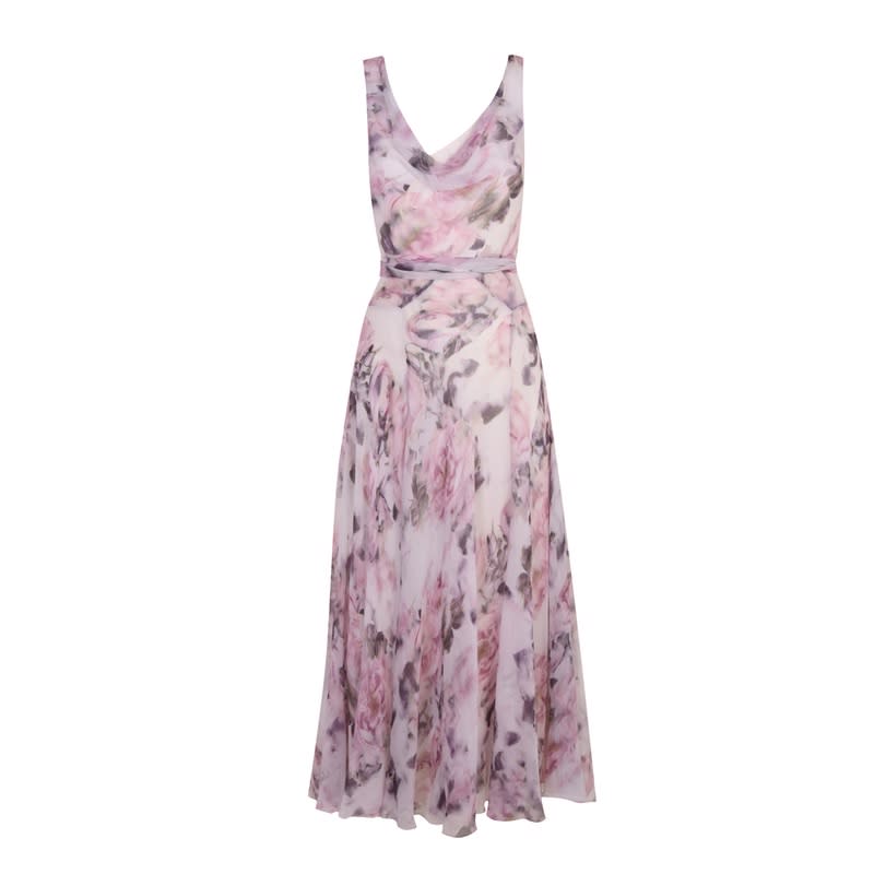 <p>Silk Floral Dress, $420</p>