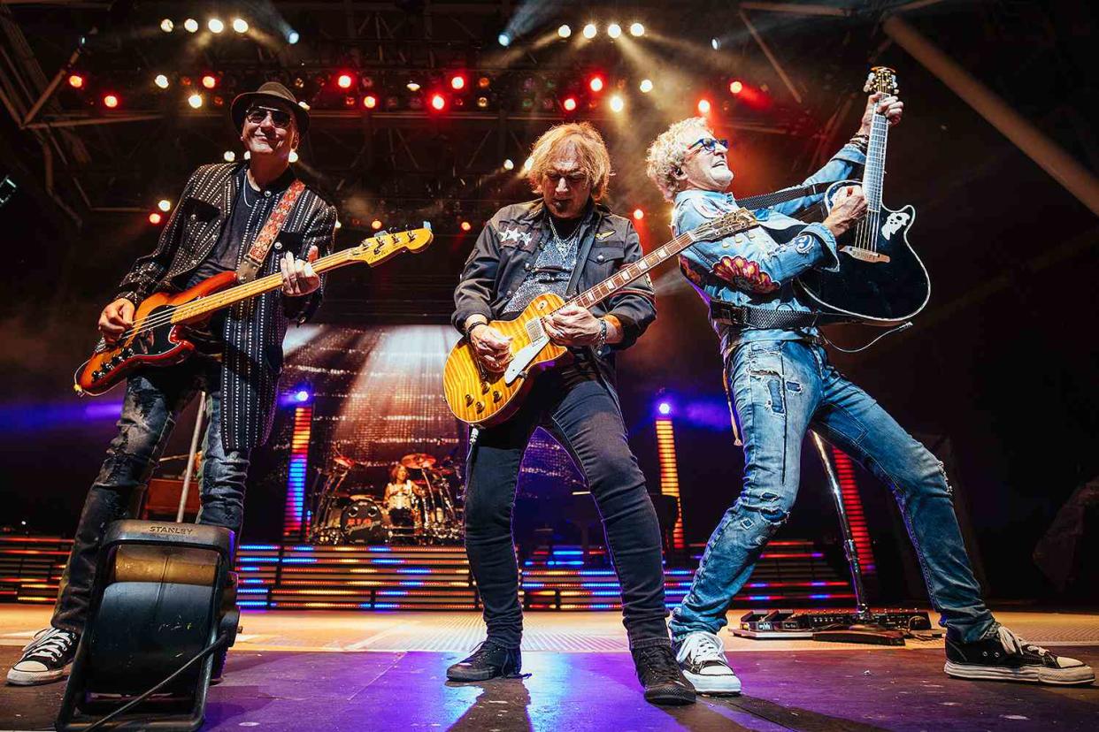 <p>Weston Rich/Billboard via Getty Images</p> REO Speedwagon in June 2024