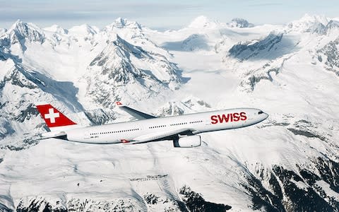 Swiss prides itself on being the skiers' airline of choice - Credit: swiss