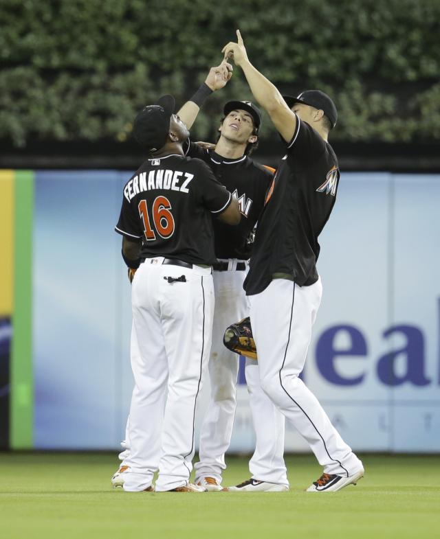 Marlins Player Cries Hitting Leadoff Home Run Jose Fernandez's Death