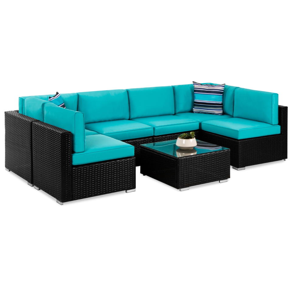 <p><a href="https://go.redirectingat.com?id=74968X1596630&url=https%3A%2F%2Fwww.walmart.com%2Fip%2FBest-Choice-Products-7-Piece-Outdoor-Modular-Patio-Conversation-Furniture-Wicker-Sectional-Set-Black-Teal%2F175050413&sref=https%3A%2F%2Fwww.menshealth.com%2Ftechnology-gear%2Fg61195278%2Fwalmart-plus-week-outdoor-essentials-sales-2024%2F" rel="nofollow noopener" target="_blank" data-ylk="slk:Shop Now;elm:context_link;itc:0;sec:content-canvas" class="link ">Shop Now</a></p><p>7-Piece Outdoor Patio Sectional Set </p><p>walmart.com</p><p>$499.99</p><span class="copyright">Best Choice</span>