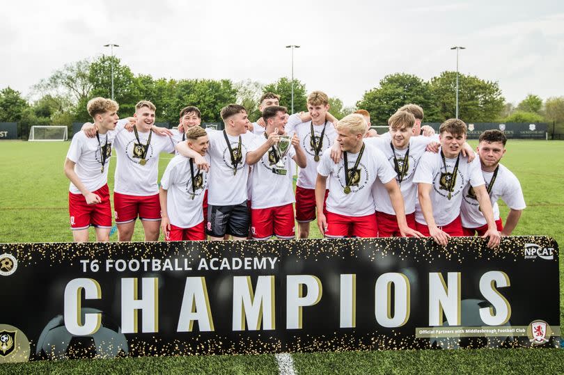 Middlesbrough FC/T6 Academy under-19s won the National Football Youth League North-East Premier Division