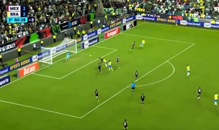 El gol de cabeza de Endrick para la agónica victoria de Brasil sobre México por 3 a 2