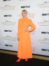 <p>Cynthia Nixon made a splash in head-to-toe orange, by designer Christopher John Rogers.</p>