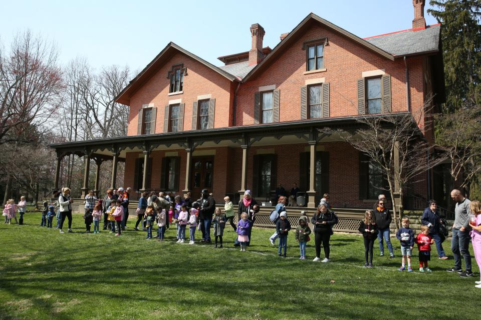 The annual Easter Egg Roll was held on April 8 at the Rutherford B. Hayes Home at Spiegel Grove. Hundreds came for the event.