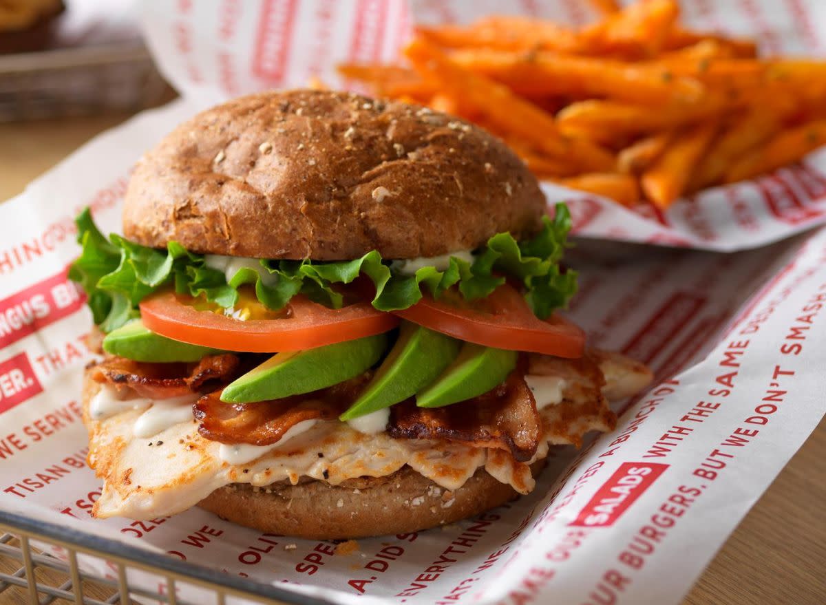 smashburger grilled chicken sandwich meal