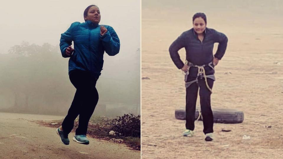 <div class="paragraphs"><p>Arunima training for expedition</p></div>