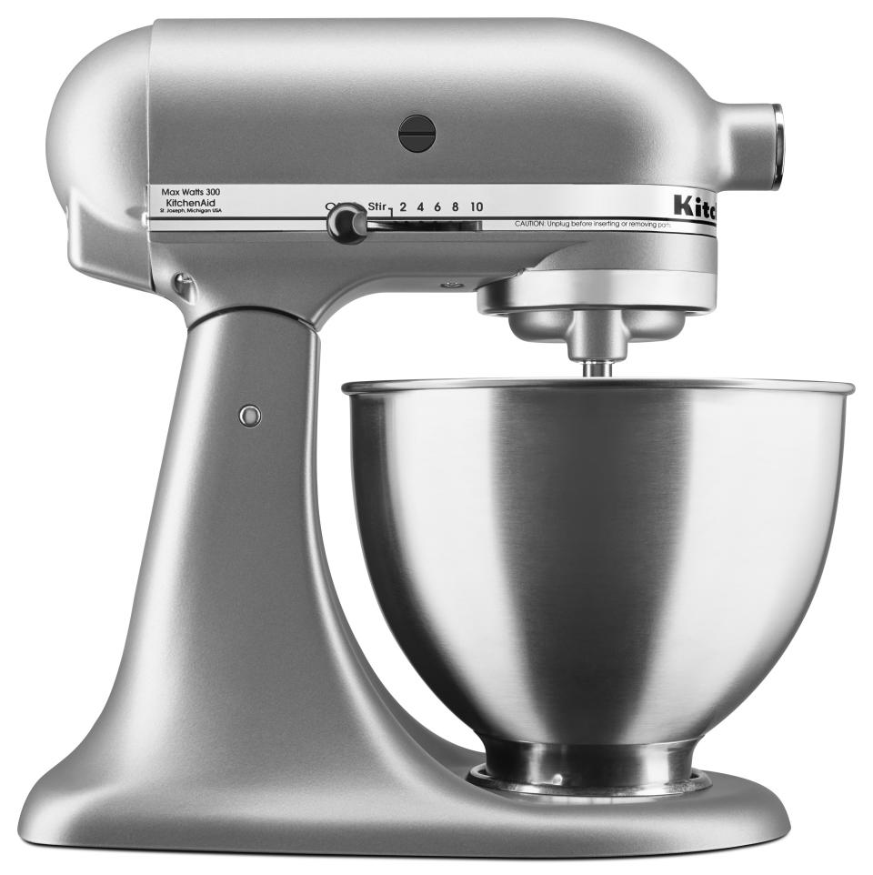 The power hub on this mixer has the ability to take on 10 different attachments from food grinders to pasta makers. (Photo: Walmart)