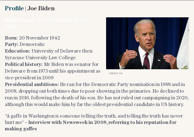 Profile | Joe Biden