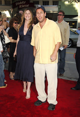 Adam Sandler and wife Jackie at the LA premiere of Columbia's Click