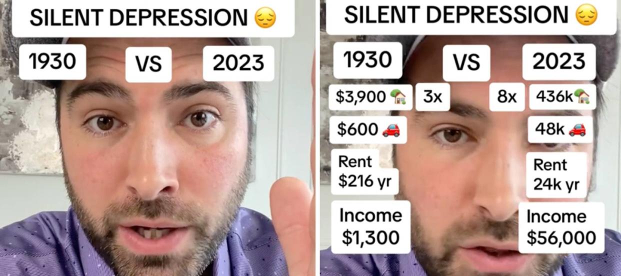 'We're in a silent depression': This TikToker went viral for comparing America in 2023 with the Great Depression of the 1930s — claims the data will 'absolutely blow your mind.' Is he right?