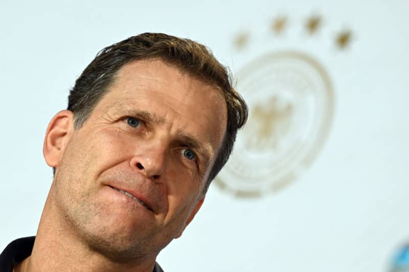 Former German national soccer team director Oliver Bierhof speaks at a press conference. Bierhoff has praised Germany coach Julian Nagelsmann as "very brave" over his squad selection for the recent friendlies against France and the Netherlands. Federico Gambarini/dpa