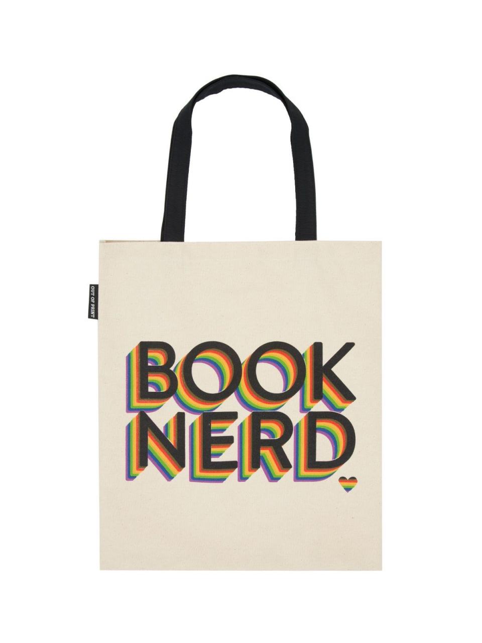 16) Book Nerd Pride Tote Bag