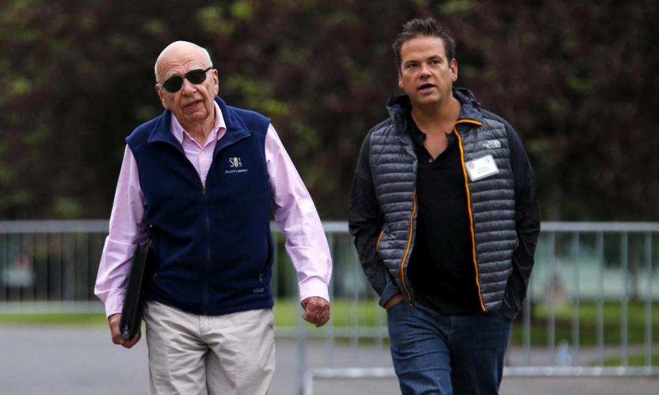 <span>Rupert and Lachlan Murdoch </span><span>Photograph: Mike Blake/Reuters</span>