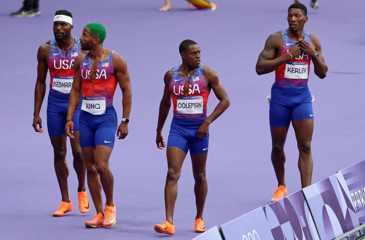 Paris Olympics Disaster for U.S. men as drought continues in 4x100 relay